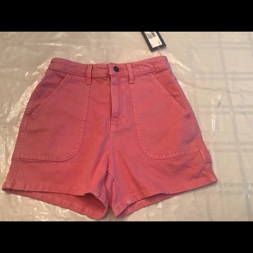 NWT pink denim shorts